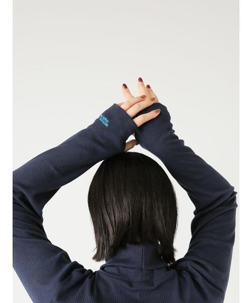 ehka sopo（エヘカソポ）の「2WAY袖ハイネックプルオーバー（Tシャツ/カットソー・レディース・キナリ/ネイビー/レッド・F）」の4枚目の写真