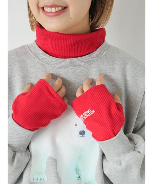 ehka sopo（エヘカソポ）の「2WAY袖ハイネックプルオーバー（Tシャツ/カットソー・レディース・キナリ/ネイビー/レッド・F）」の11枚目の写真