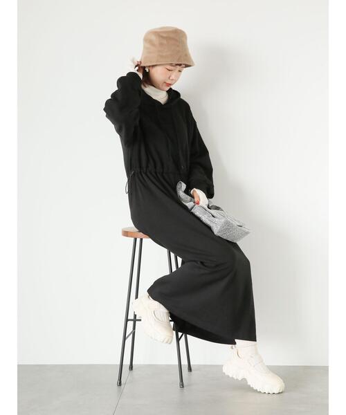 ehka sopo（エヘカソポ）の「2WAY袖ハイネックプルオーバー（Tシャツ/カットソー・レディース・キナリ/ネイビー/レッド・F）」の19枚目の写真