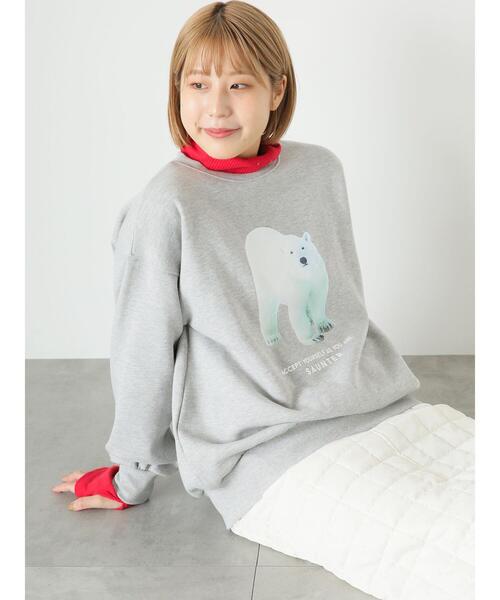 ehka sopo（エヘカソポ）の「2WAY袖ハイネックプルオーバー（Tシャツ/カットソー・レディース・キナリ/ネイビー/レッド・F）」の21枚目の写真