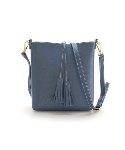 BarcosBlue（バルコスブルー）の「【BARCOS BLUE/バルコスブルー】タッセル付きショルダーバッグ（ショルダーバッグ・レディース・レッド/ホワイト/シルバー/ブラック・ONE SIZE）」の6枚目の写真
