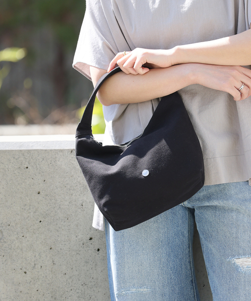ORCIVAL(オーシバル)の「【ORCIVAL/オーシバル】HBT HAND BAG:ハンドバッグ(ハンドバッグ・レディース・ライトグレー/ブラック/ネイビー/グリーン・FREE)」の2枚目の写真