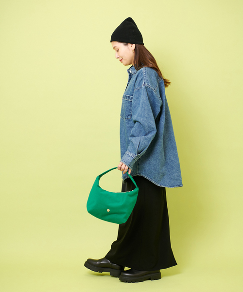 ORCIVAL(オーシバル)の「【ORCIVAL/オーシバル】HBT HAND BAG:ハンドバッグ(ハンドバッグ・レディース・ライトグレー/ブラック/ネイビー/グリーン・FREE)」の7枚目の写真