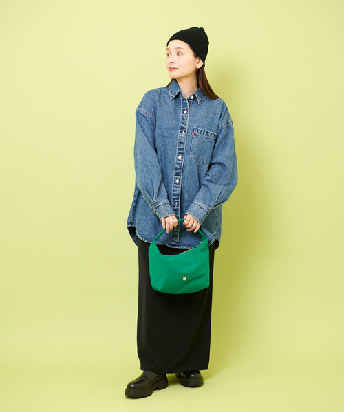 ORCIVAL(オーシバル)の「【ORCIVAL/オーシバル】HBT HAND BAG:ハンドバッグ(ハンドバッグ・レディース・ライトグレー/ブラック/ネイビー/グリーン・FREE)」の17枚目の写真