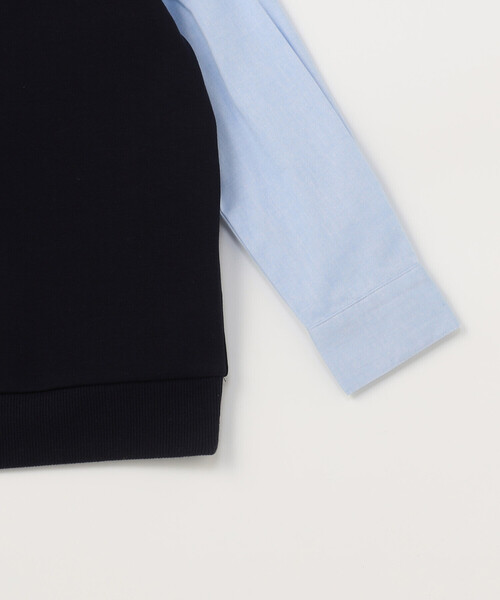 COMME CA ISM(コムサイズム)の「フェイクレイヤード シャツ(110-130cm)(シャツ/ブラウス・キッズ・ネイビー/ブラック・110cm/120cm/130cm)」の7枚目の写真