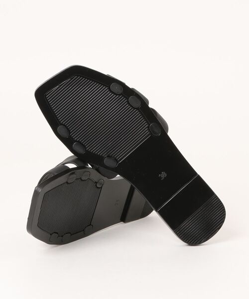 polka polka(ポルカポルカ)の「polka polka / ポルカポルカ メッシュ編み込み ビーチサンダル 484 21412345678 SDI / DC(サンダル・レディース・ブラウン/ブラック/グリーン/アイボリー・L/M)」の6枚目の写真