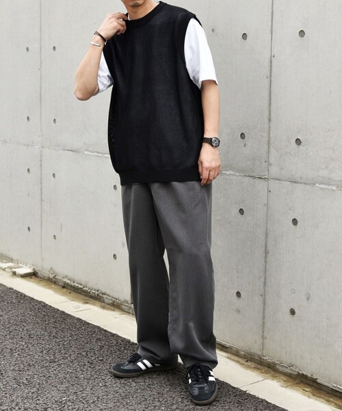 セール】SHIPS any: 〈洗濯機可能〉シアー ニット クルーネック プル