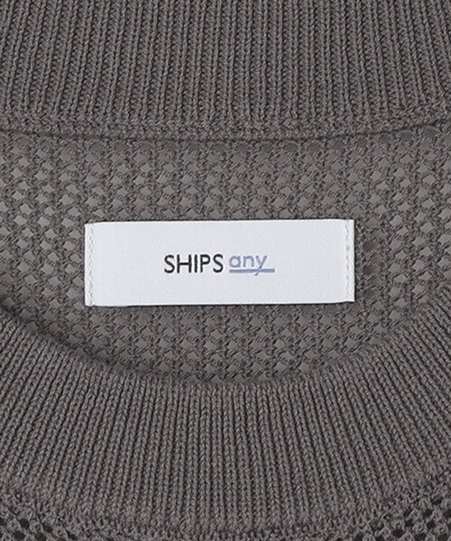 SHIPS any(シップス エニィ)の「SHIPS any: 〈洗濯機可能〉シアー ニット クルーネック プルオーバー ベスト◇(ベスト・メンズ・チャコールグレー/ブラック/キャメル・SMALL/MEDIUM/LARGE)」の22枚目の写真