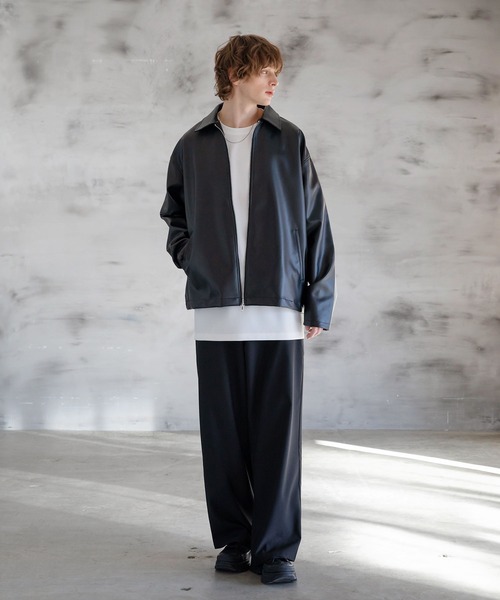 CTHY（シティ）の「合成皮革オーバーサイズダブルジップ