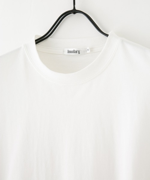 bounDary（バウンダリー）の「【bounDary/バウンダリー】 ワイドスリーブ オーバーサイズロンT（Tシャツ/カットソー・レディース・ホワイト/ブラック・FREE）」の10枚目の写真