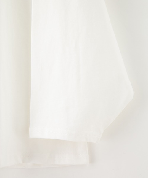 bounDary（バウンダリー）の「【bounDary/バウンダリー】 ワイドスリーブ オーバーサイズロンT（Tシャツ/カットソー・レディース・ホワイト/ブラック・FREE）」の3枚目の写真