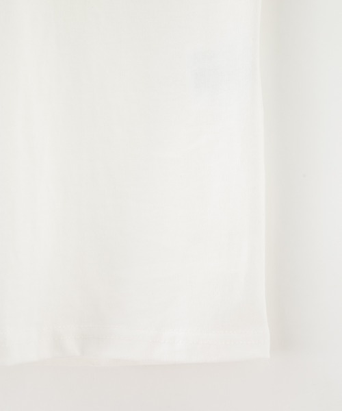 bounDary（バウンダリー）の「【bounDary/バウンダリー】 ワイドスリーブ オーバーサイズロンT（Tシャツ/カットソー・レディース・ホワイト/ブラック・FREE）」の4枚目の写真