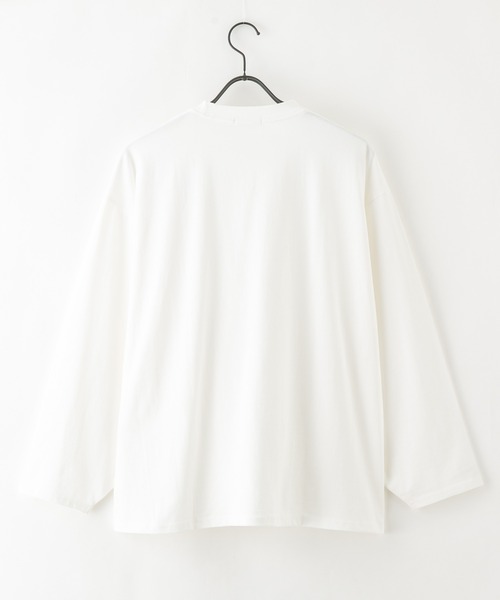 bounDary（バウンダリー）の「【bounDary/バウンダリー】 ワイドスリーブ オーバーサイズロンT（Tシャツ/カットソー・レディース・ホワイト/ブラック・FREE）」の9枚目の写真