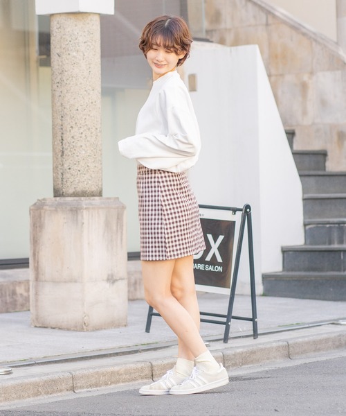 bounDary（バウンダリー）の「【bounDary/バウンダリー】 ワイドスリーブ オーバーサイズロンT（Tシャツ/カットソー・レディース・ホワイト/ブラック・FREE）」の20枚目の写真