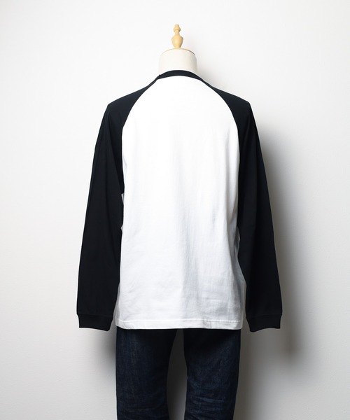 United Athle(ユナイテッドアスレ)の「【United Athle】 5.6オンス ラグラン ロングスリーブ Tシャツ(Tシャツ/カットソー・レディース・ホワイト×ブラック/ホワイト×グリーン・LARGE/MEDIUM/X-LARGE)」の7枚目の写真