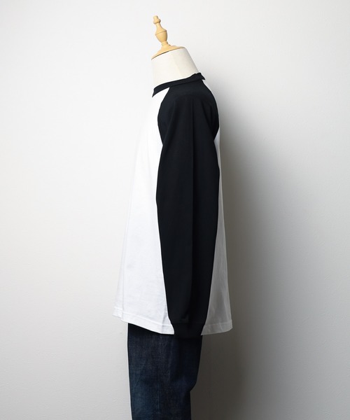 United Athle(ユナイテッドアスレ)の「【United Athle】 5.6オンス ラグラン ロングスリーブ Tシャツ(Tシャツ/カットソー・レディース・ホワイト×ブラック/ホワイト×グリーン・LARGE/MEDIUM/X-LARGE)」の8枚目の写真