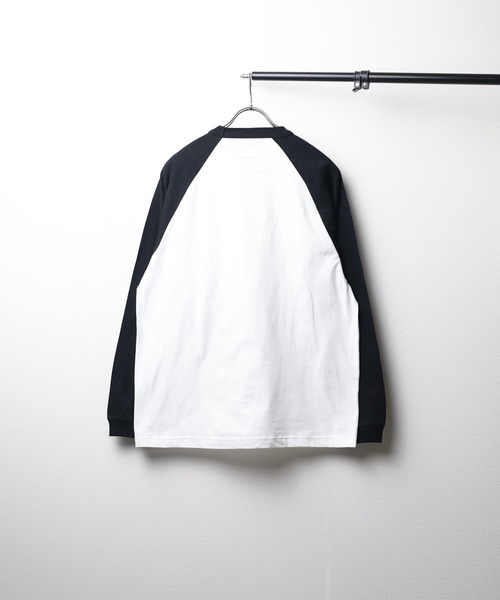 United Athle(ユナイテッドアスレ)の「【United Athle】 5.6オンス ラグラン ロングスリーブ Tシャツ(Tシャツ/カットソー・レディース・ホワイト×ブラック/ホワイト×グリーン・LARGE/MEDIUM/X-LARGE)」の3枚目の写真