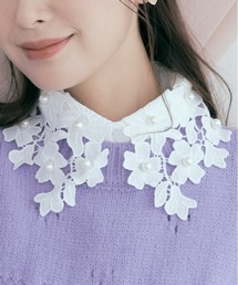 kirakiraShop（キラキラショップ）の「総レース デザイン 付け襟（付け襟）」