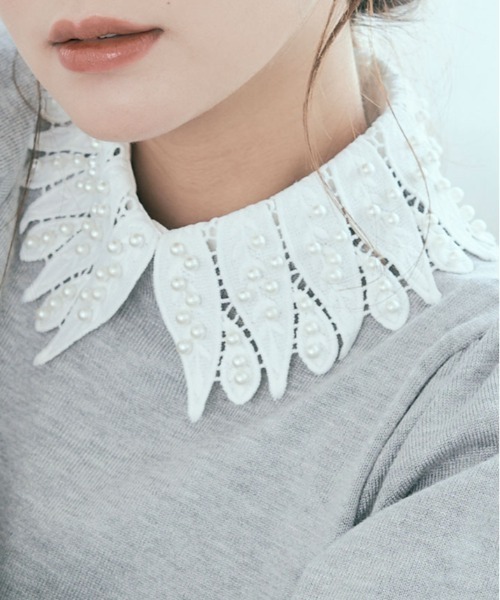 セール】総レース デザイン 付け襟（付け襟）｜kirakiraShop