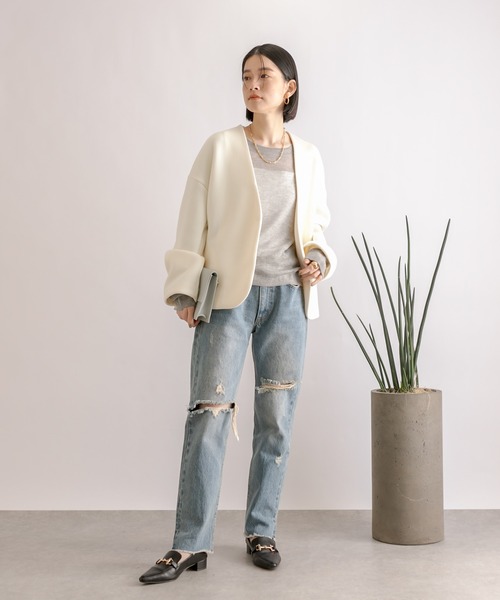 RIVE DROITE（リヴドロワ）の「R.good(アールドットグッド)/ラウンドカーブピアス（ピアス（両耳用）・レディース・シルバー/ゴールド・FREE）」の19枚目の写真