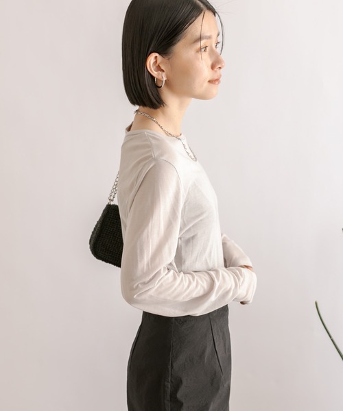 RIVE DROITE（リヴドロワ）の「R.good(アールドットグッド)/ラウンドカーブピアス（ピアス（両耳用）・レディース・シルバー/ゴールド・FREE）」の20枚目の写真