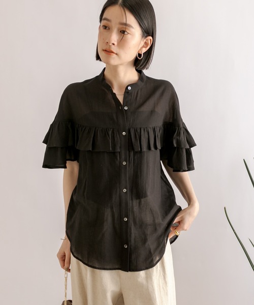 RIVE DROITE（リヴドロワ）の「R.good(アールドットグッド)/ラウンドカーブピアス（ピアス（両耳用）・レディース・シルバー/ゴールド・FREE）」の12枚目の写真