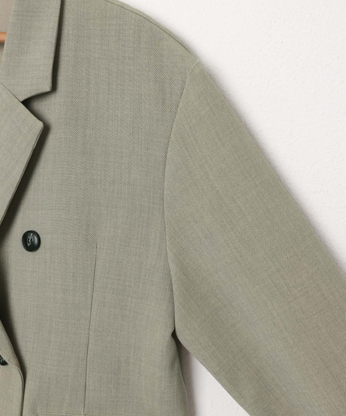 【セール】リネンライクダブルブレストテーラードジャケット（テーラードジャケット）｜andme（アンドミー）