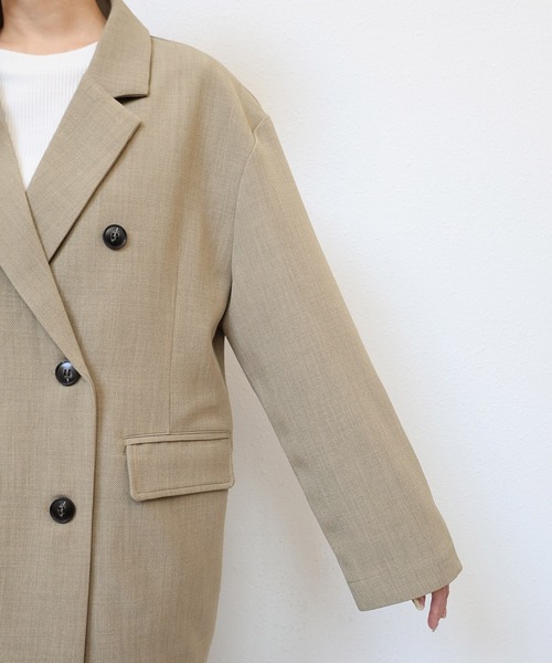 新色追加】ダブルブレストテーラードジャケット（テーラードジャケット