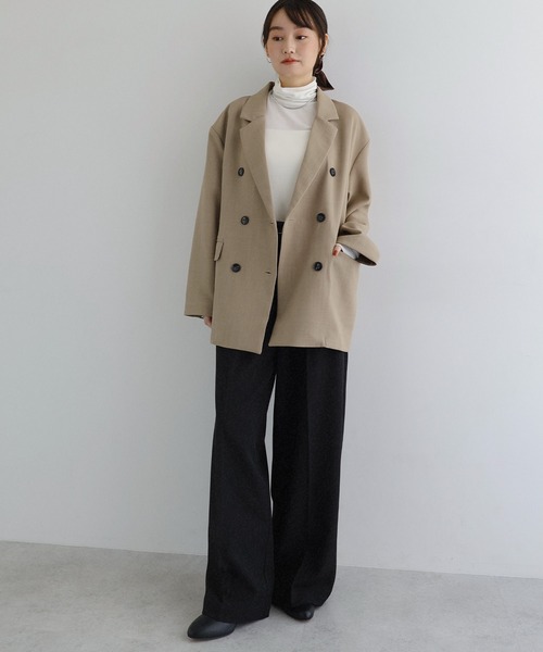 新色追加】ダブルブレストテーラードジャケット（テーラードジャケット