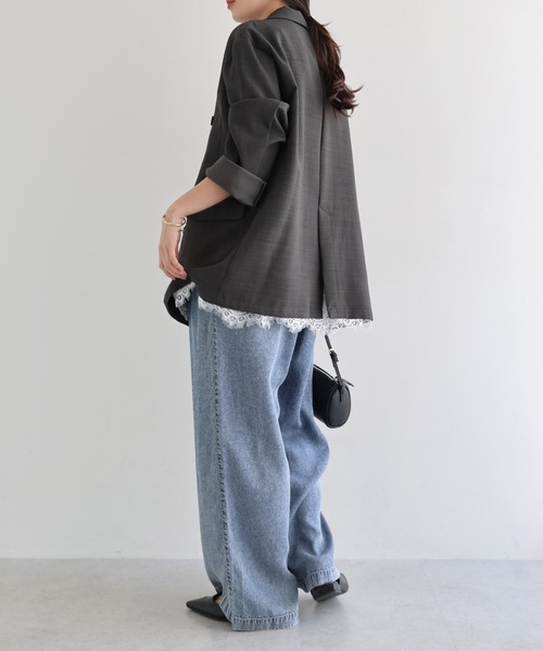 新色追加】ダブルブレストテーラードジャケット（テーラードジャケット