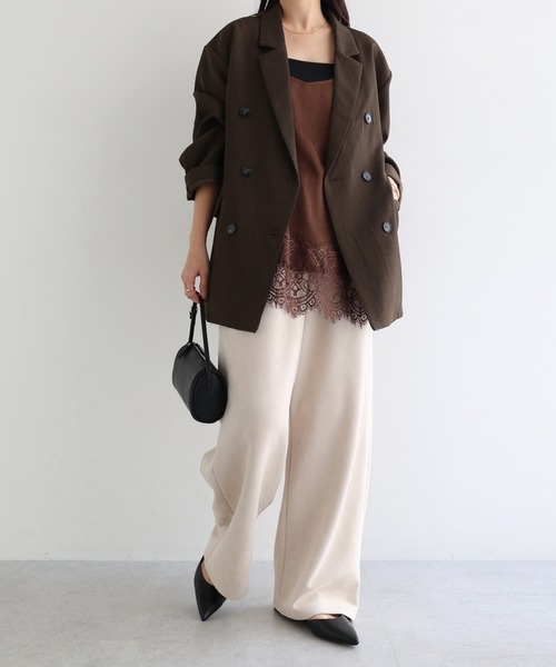 新色追加】ダブルブレストテーラードジャケット（テーラードジャケット