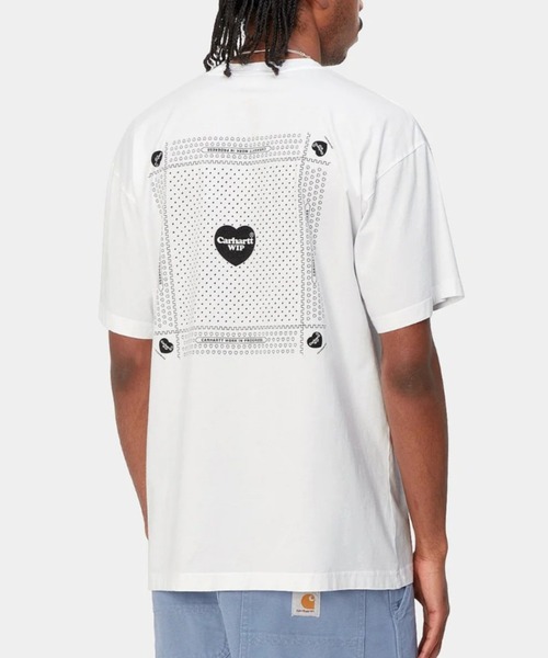 Carhartt（カーハート）の「【Carhartt WIP】S/S HEART BANDANA T-SHIRT（Tシャツ/カットソー・キッズ・ブラック×ホワイト/ホワイト×ブラック・X-LARGE/LARGE/MEDIUM）」の5枚目の写真