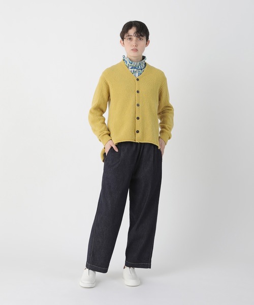 Plantation(プランテーション)の「チェックプレーティングJQ / プルオーバー / (O)(Tシャツ/カットソー・レディース・ライトグリーン/ネイビー・M size)」の7枚目の写真