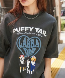 Labrador Retriever（ラブラドールリトリーバー）の「Labrador Retriever/ラブラドールレトリーバー 別注 カレッジロゴ刺繍 ビッグシルエット半袖Tシャツ（Tシャツ/カットソー）」
