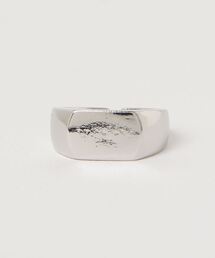 SILVER BULLET | 『SBLT』ユニセックス 印台 テクスチャー リング(リング)