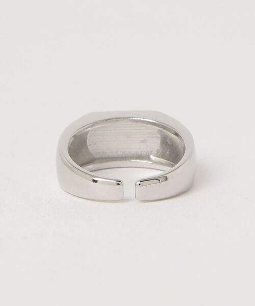 SILVER BULLET（シルバーバレット）の「『SBLT』ユニセックス 印台 テクスチャー リング（リング・レディース・シルバー・FREE）」の2枚目の写真