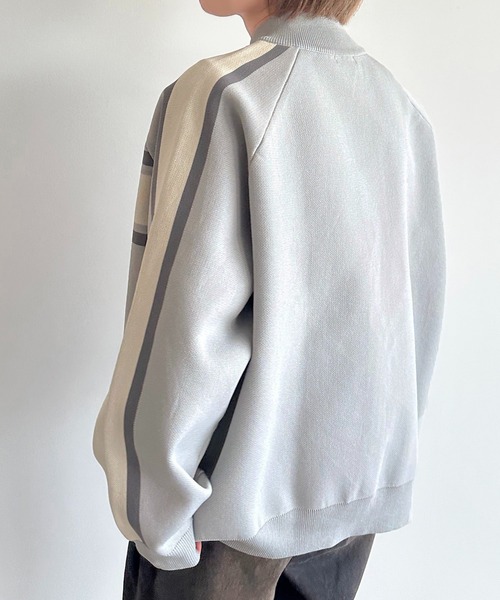 apres jour mignon(アプレジュールミニョン)の「スポンディッシュトラックジャケット【ZOZOTOWN限定アイテム】(カーディガン/ボレロ・レディース・ネイビー/ピンク/アイボリー/ブルー/グレー・X-LARGE/フリー)」の15枚目の写真