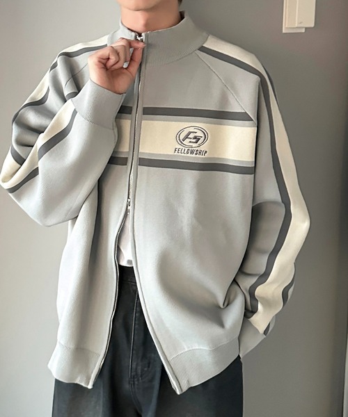 apres jour mignon(アプレジュールミニョン)の「スポンディッシュトラックジャケット【ZOZOTOWN限定アイテム】(カーディガン/ボレロ・レディース・ネイビー/ピンク/アイボリー/ブルー/グレー・X-LARGE/フリー)」の19枚目の写真