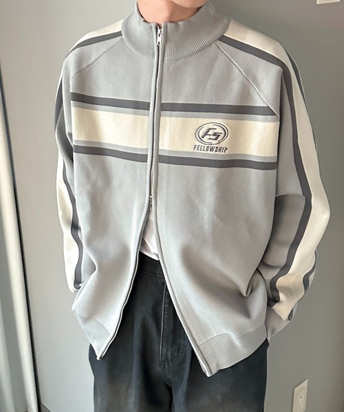 apres jour mignon(アプレジュールミニョン)の「スポンディッシュトラックジャケット【ZOZOTOWN限定アイテム】(カーディガン/ボレロ・レディース・ネイビー/ピンク/アイボリー/ブルー/グレー・X-LARGE/フリー)」の20枚目の写真