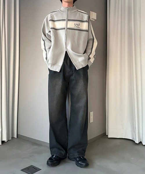 apres jour mignon(アプレジュールミニョン)の「スポンディッシュトラックジャケット【ZOZOTOWN限定アイテム】(カーディガン/ボレロ・レディース・ネイビー/ピンク/アイボリー/ブルー/グレー・X-LARGE/フリー)」の22枚目の写真