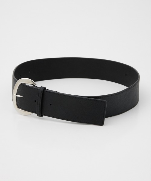 SLY（スライ）の「WIDE BUCKLE BELT ワイド バックル ベルト（ベルト・レディース・ブラック・FREE）」の3枚目の写真