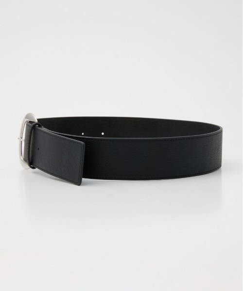 SLY（スライ）の「WIDE BUCKLE BELT ワイド バックル ベルト（ベルト・レディース・ブラック・FREE）」の4枚目の写真