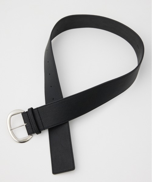 SLY（スライ）の「WIDE BUCKLE BELT ワイド バックル ベルト（ベルト・レディース・ブラック・FREE）」の6枚目の写真