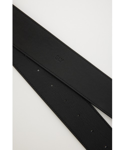 SLY（スライ）の「WIDE BUCKLE BELT ワイド バックル ベルト（ベルト・レディース・ブラック・FREE）」の8枚目の写真