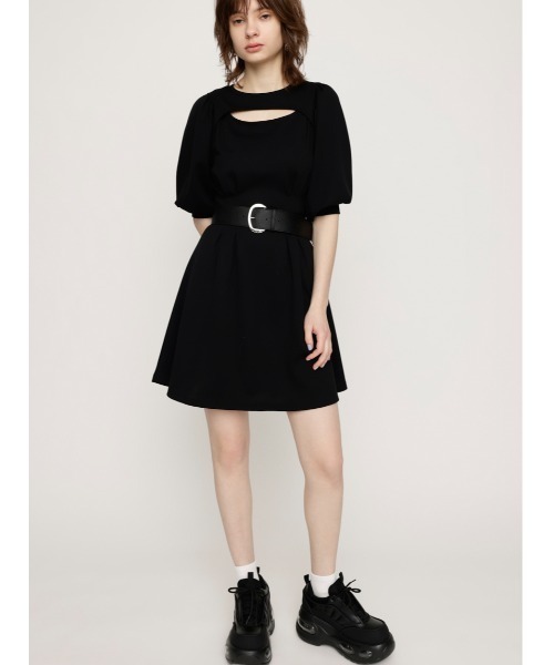 SLY（スライ）の「WIDE BUCKLE BELT ワイド バックル ベルト（ベルト・レディース・ブラック・FREE）」の9枚目の写真