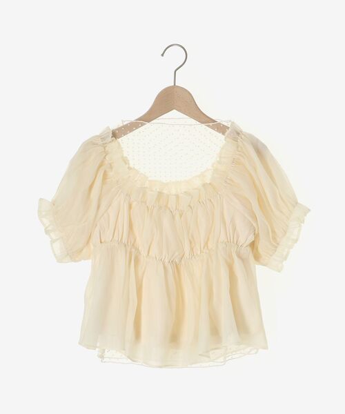 MAJESTIC LEGON（マジェスティックレゴン）の「インナーセットフリルブラウス（シャツ/ブラウス・レディース・ピンク/ブラック/アイボリー・MEDIUM）」の20枚目の写真