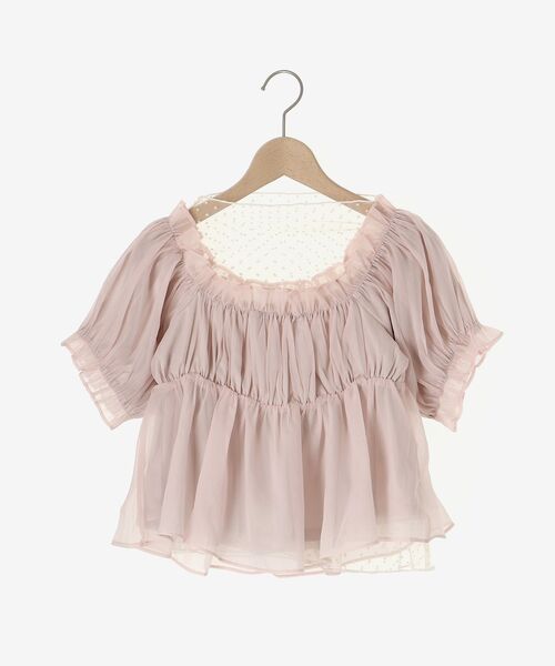 MAJESTIC LEGON（マジェスティックレゴン）の「インナーセットフリルブラウス（シャツ/ブラウス・レディース・ピンク/ブラック/アイボリー・MEDIUM）」の21枚目の写真