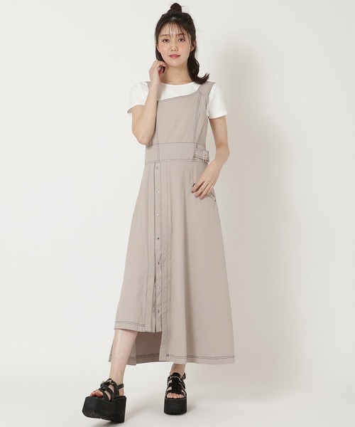 REDYAZEL（レディアゼル）の「カップ付きTシャツ（Tシャツ/カットソー・レディース・ブラック/オフホワイト/ライトグレー・FREE）」の6枚目の写真