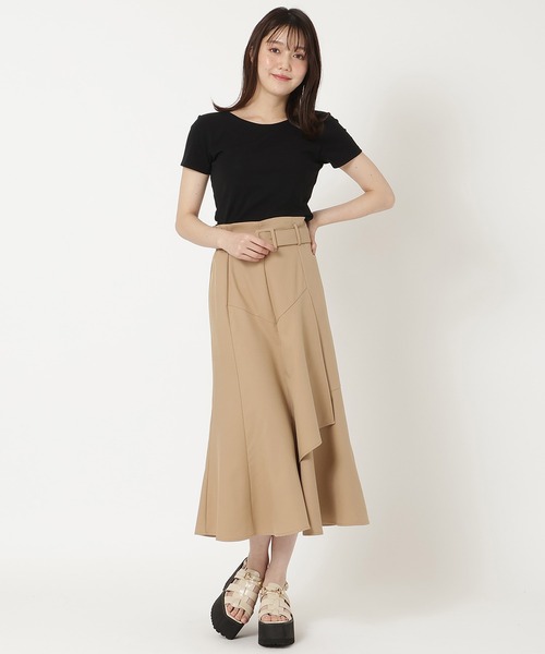 REDYAZEL（レディアゼル）の「カップ付きTシャツ（Tシャツ/カットソー・レディース・ブラック/オフホワイト/ライトグレー・FREE）」の13枚目の写真