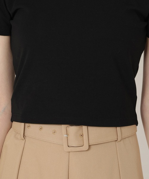 REDYAZEL（レディアゼル）の「カップ付きTシャツ（Tシャツ/カットソー・レディース・ブラック/オフホワイト/ライトグレー・FREE）」の16枚目の写真